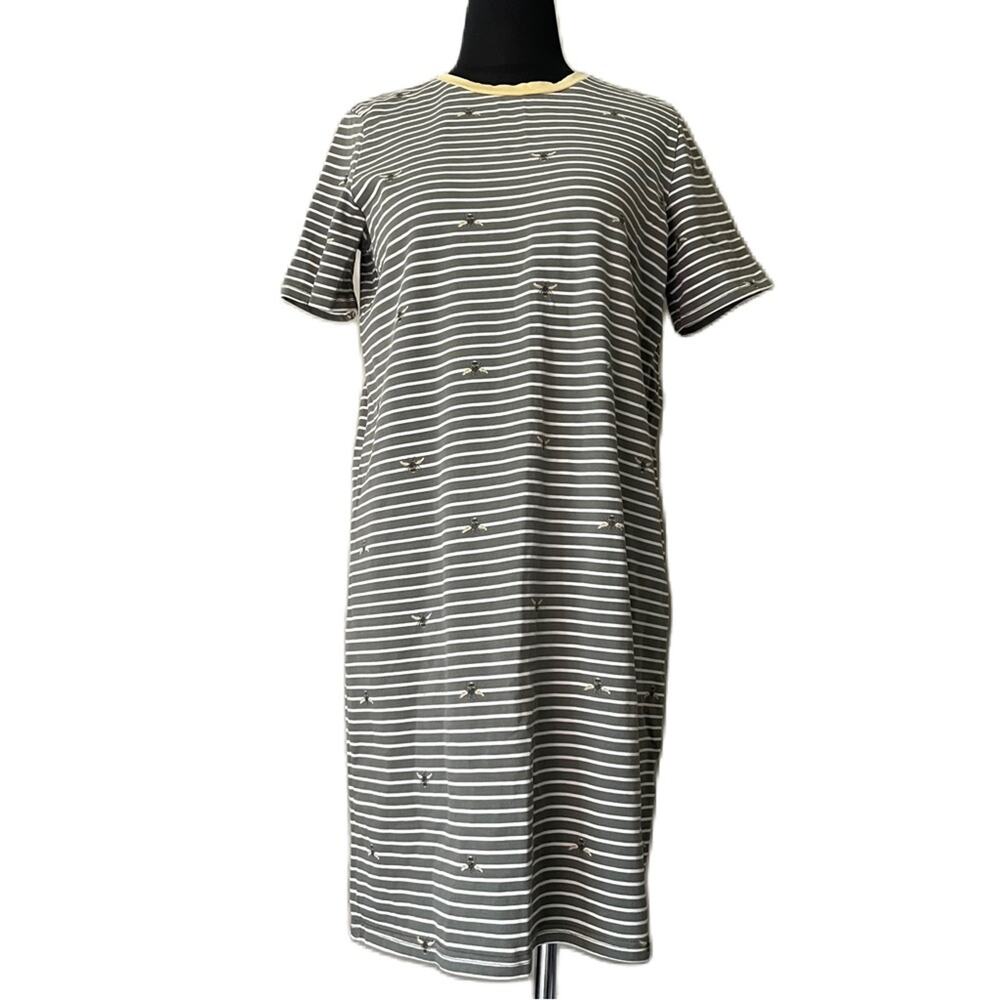 Joules Liberty A Line Jersey Stripe Bee Dress 8